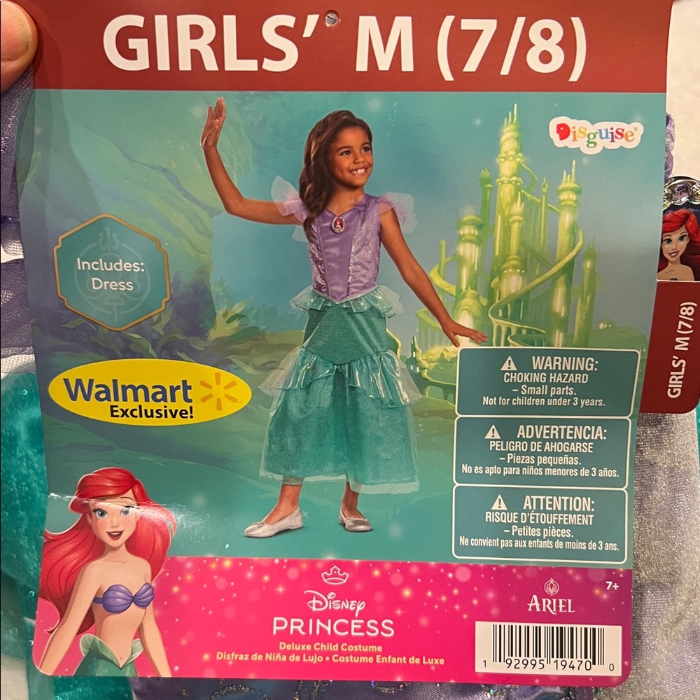 Disney Princess Ariel Costume medium 7/8